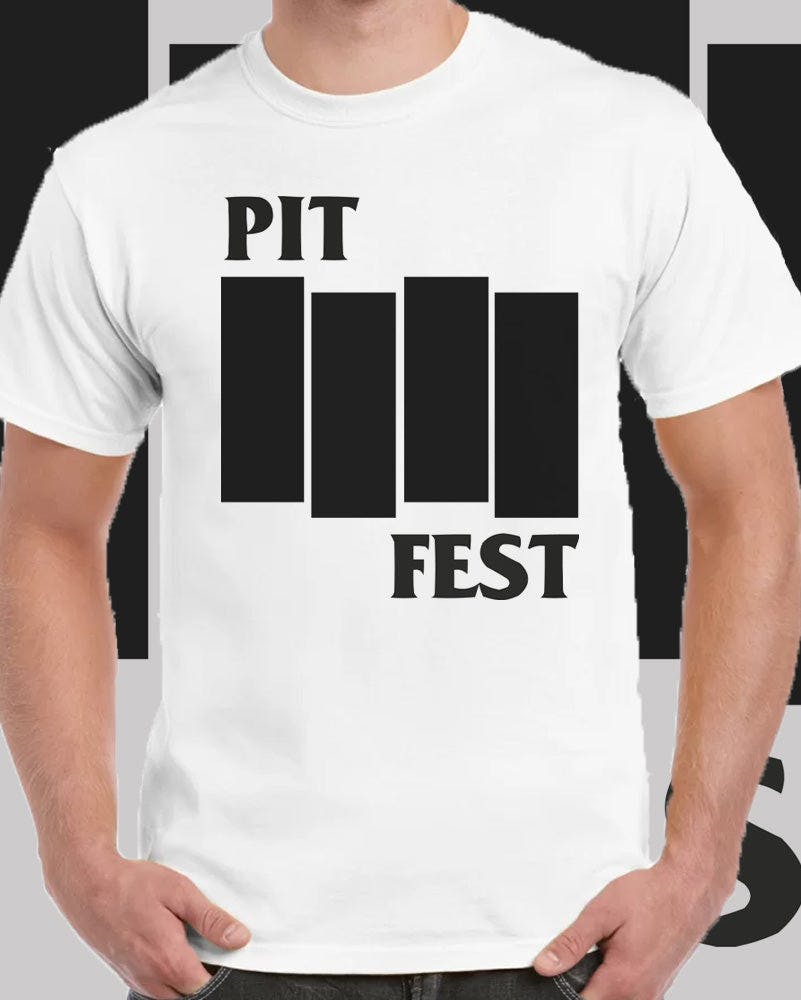 Pitfest 2024 Black Flag t-shirt leftovers