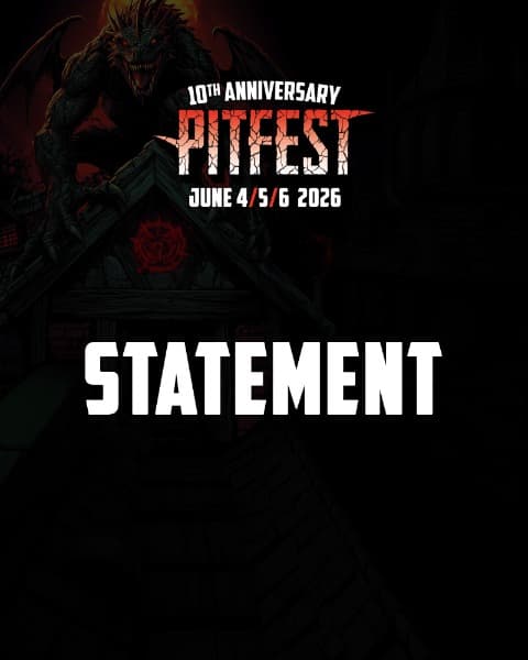 Statement namens de Pitfest organisatie