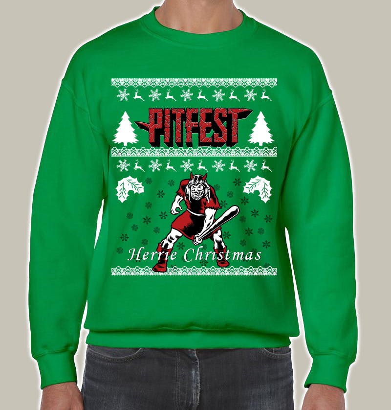 Pitfest Christmas Sweater up for pre-order!