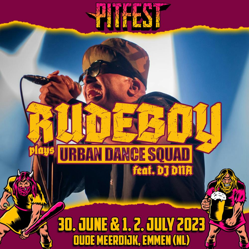 Rudeboy plays Urban Dance Squad op Pitfest 2023