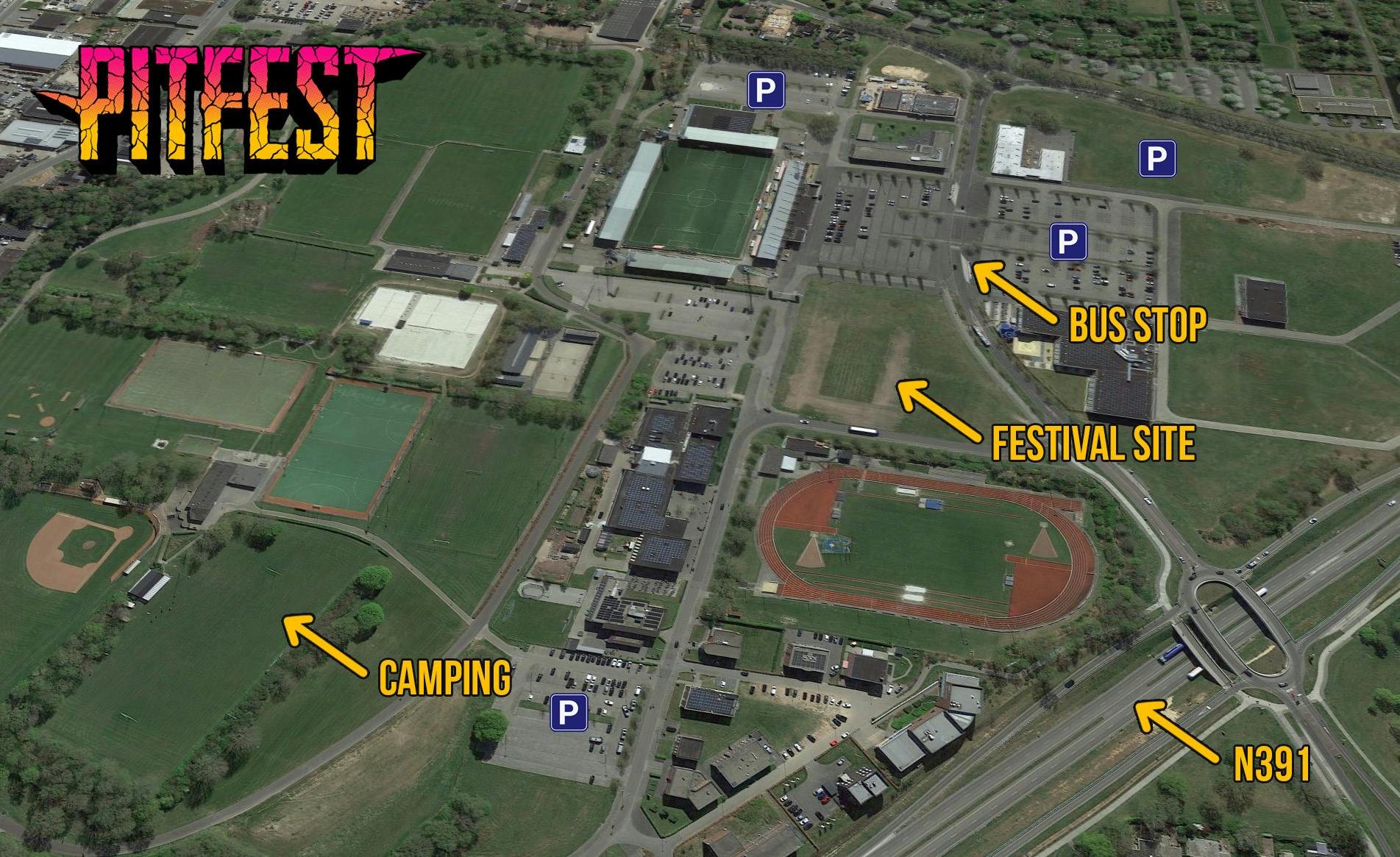 More info on Pitfest location and travel options