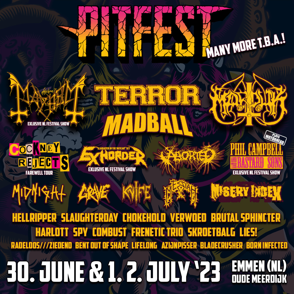 Terror, Marduk, Madball and more on Pitfest 2023!